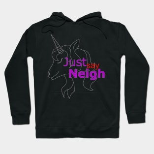 Just say Neigh Hoodie